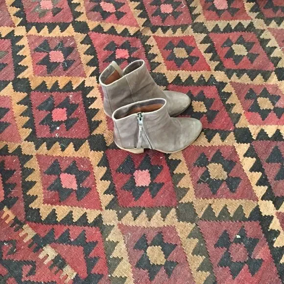 All Saints Leather Booties Mushroom Color~10 - Picture 4 of 4